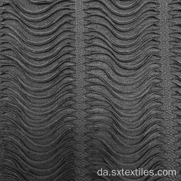 Polyester vandopløselig garn dobbelt jacquard strikket stof